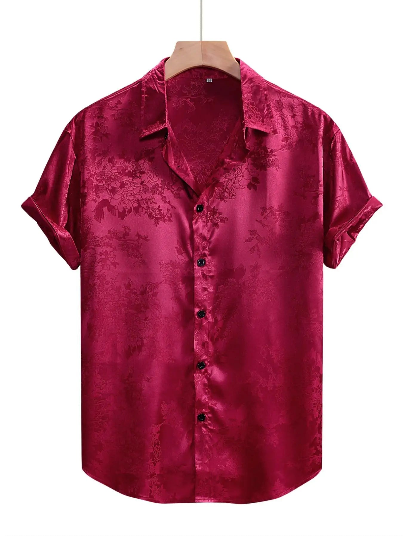 Men's Embroidered Short Sleeve Shirt