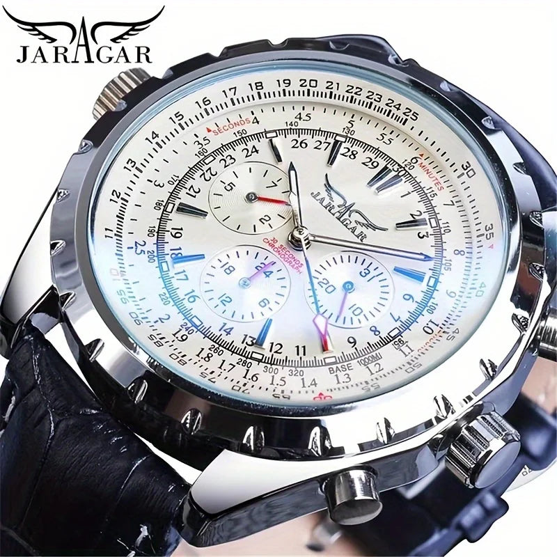 Men's Stainless Steel, with Hollow Design and Large Dial