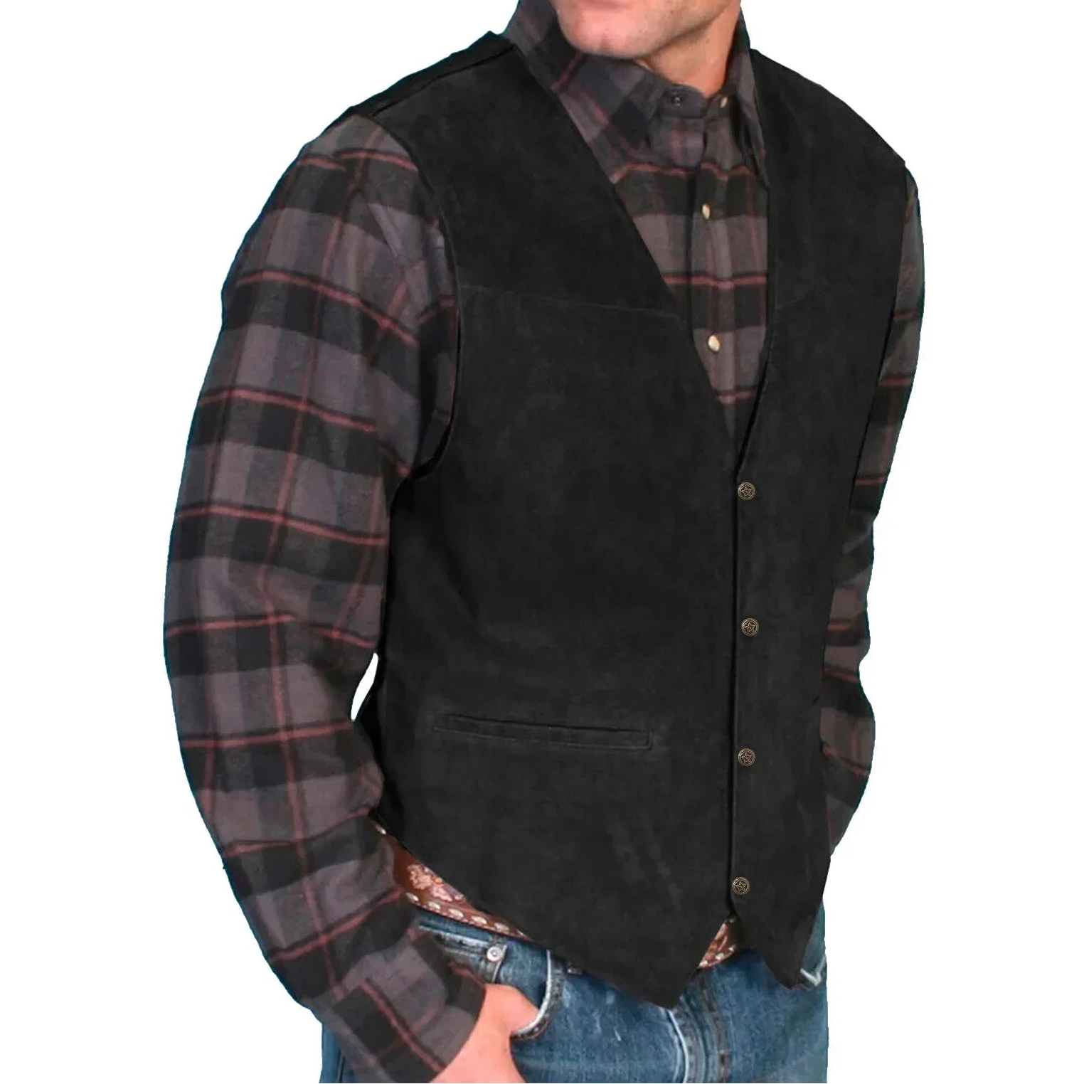 Frontier Suede Men's Vest -- 3 colors