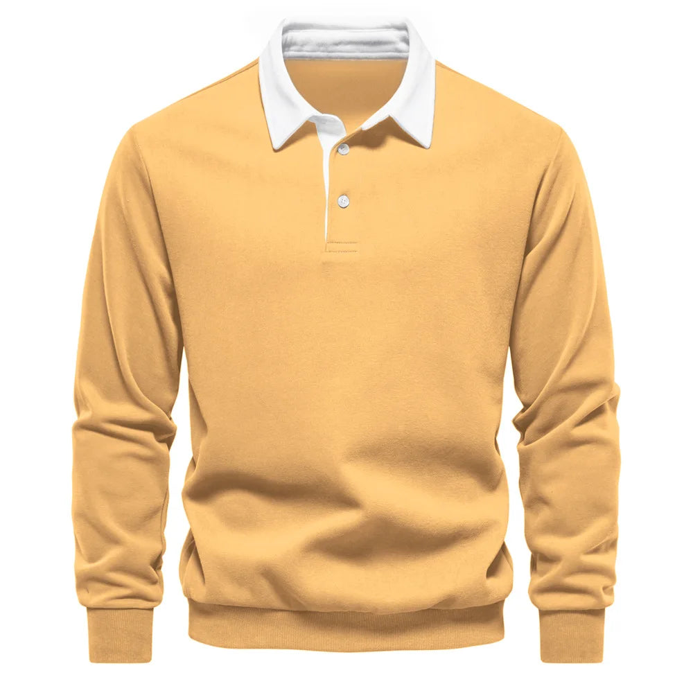 ClassicEdge Men's Long Sleeve Polo Shirt -- many colors