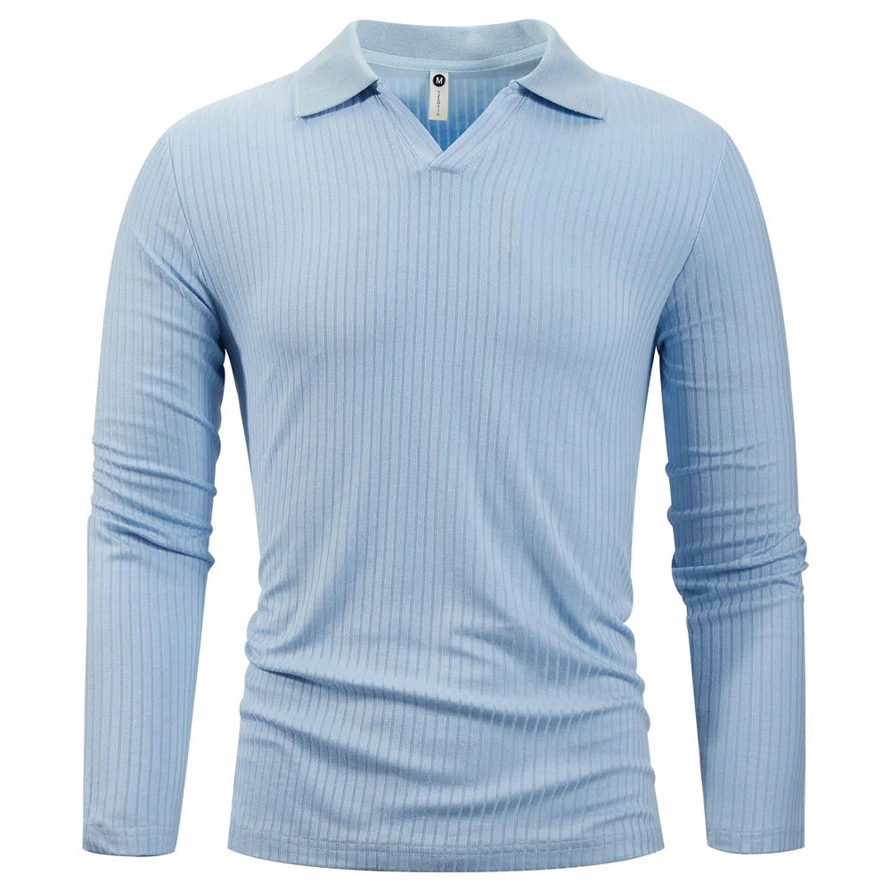 CottonCrest Men’s Collared Sweater
