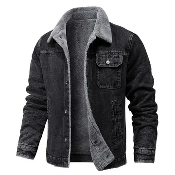 MidnightRidge Men's Denim Jacket