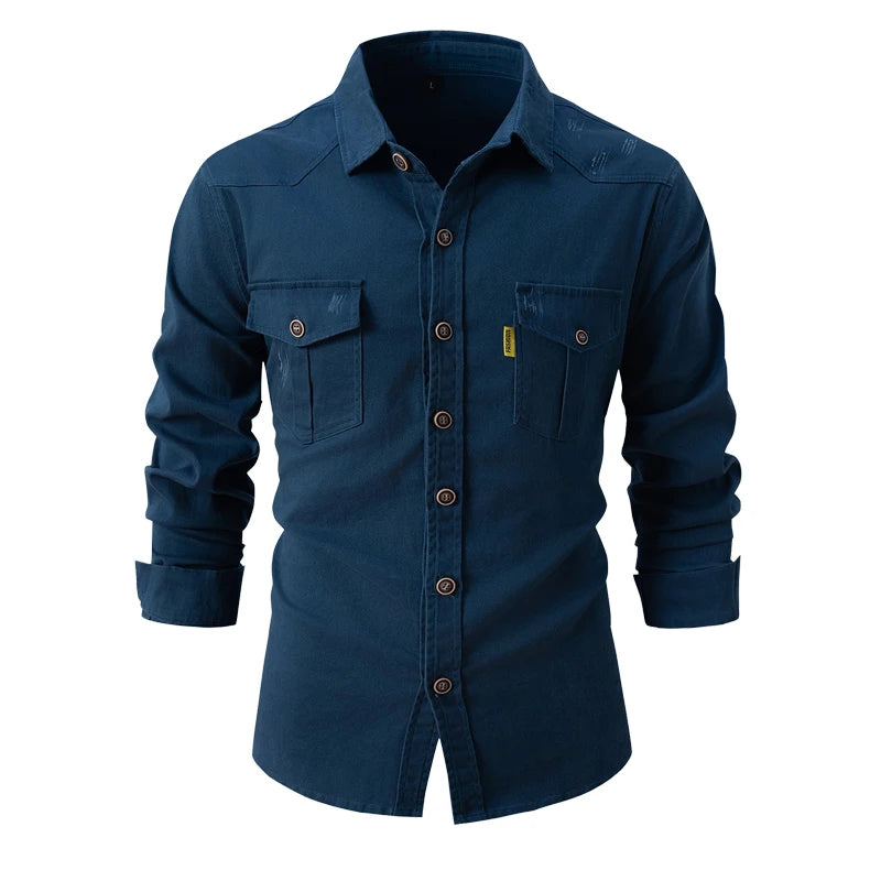 HeritageComfort Men's Long Sleeve Shirt -- check out the colors!