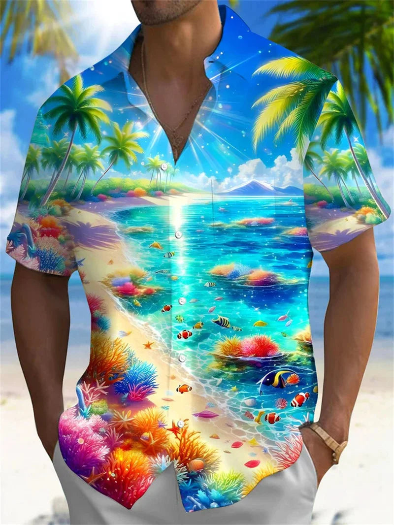 Men's short sleeved shirt