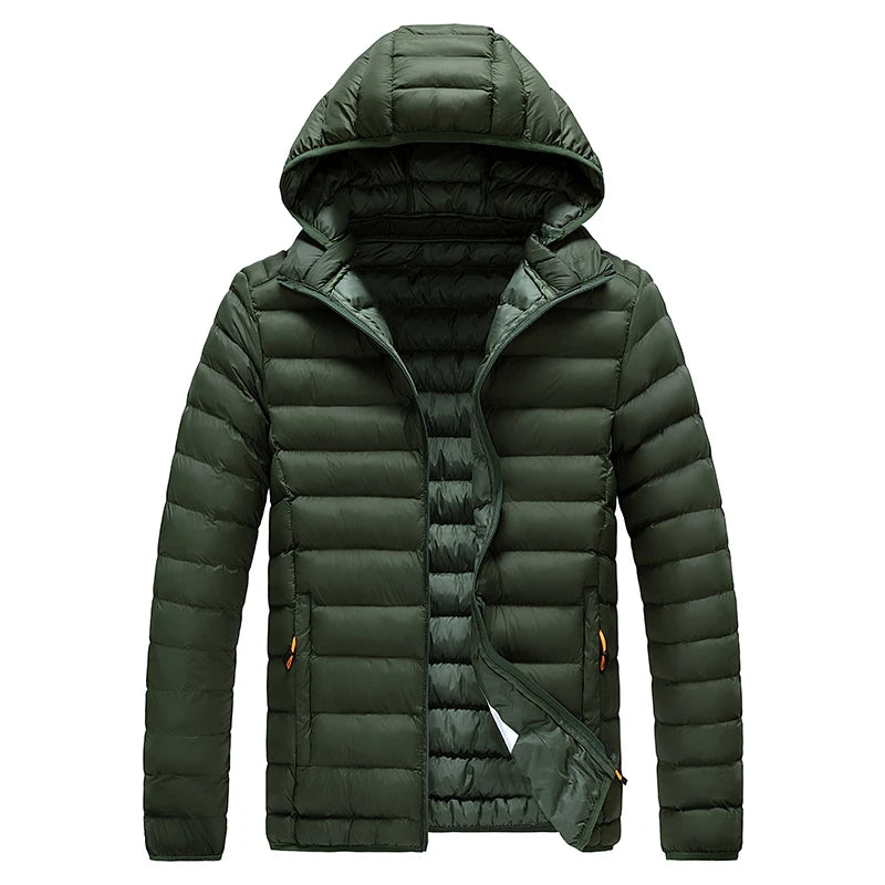 SkyShield Men’s Hooded Puffer Jacket