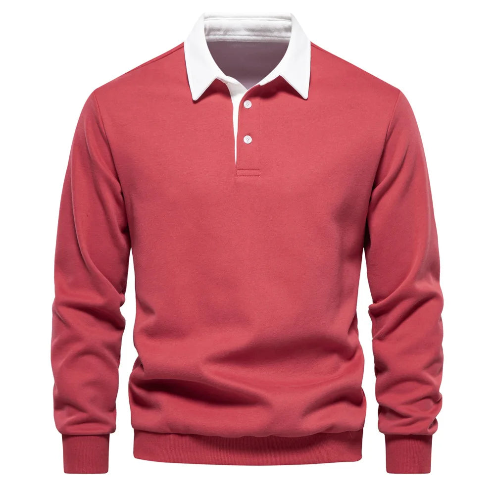 ClassicEdge Men's Long Sleeve Polo Shirt -- many colors