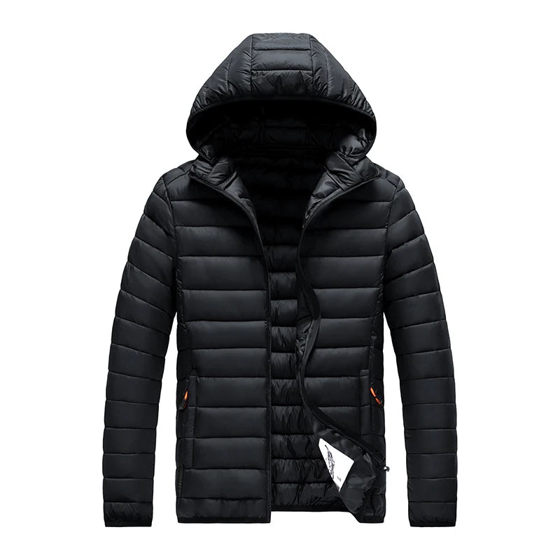 mens puffer jacket with hood